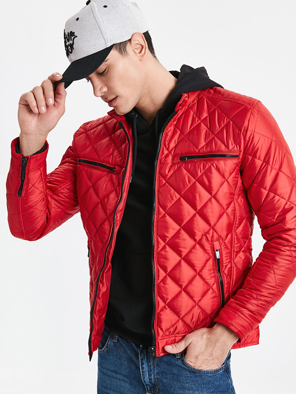Manteau ROUGE Homme