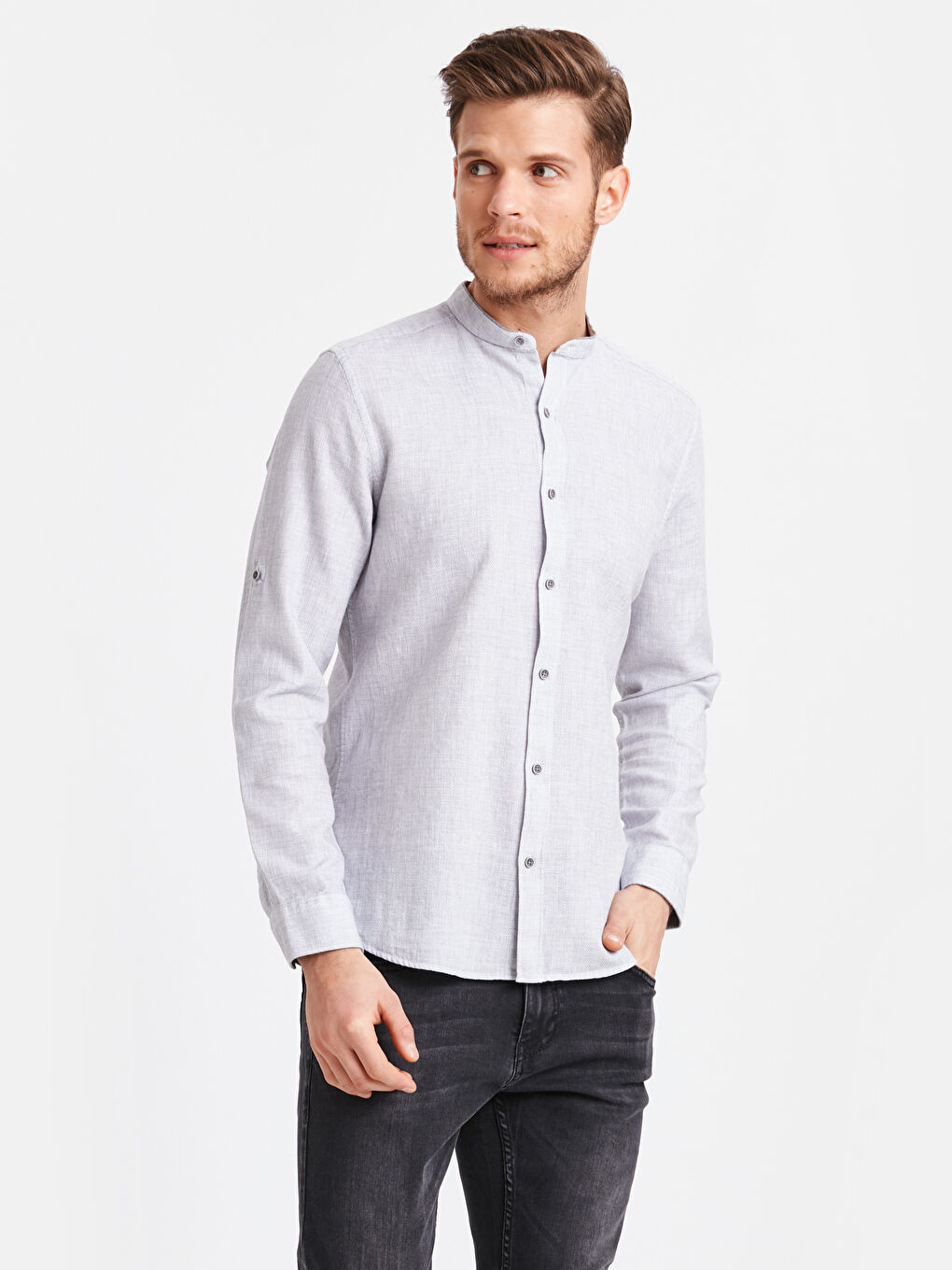 قميص رمادى رجال