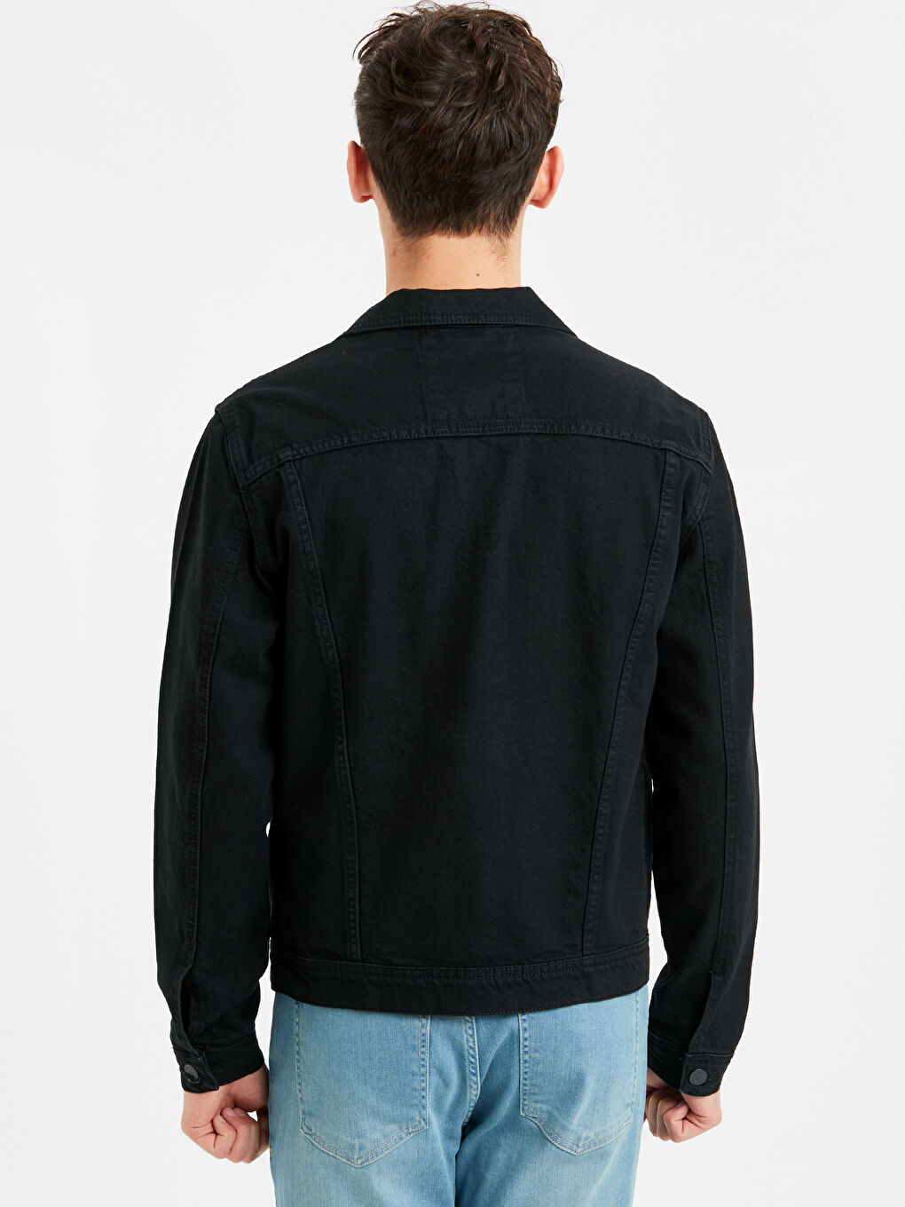 Man BLACK Denim Jacket-1