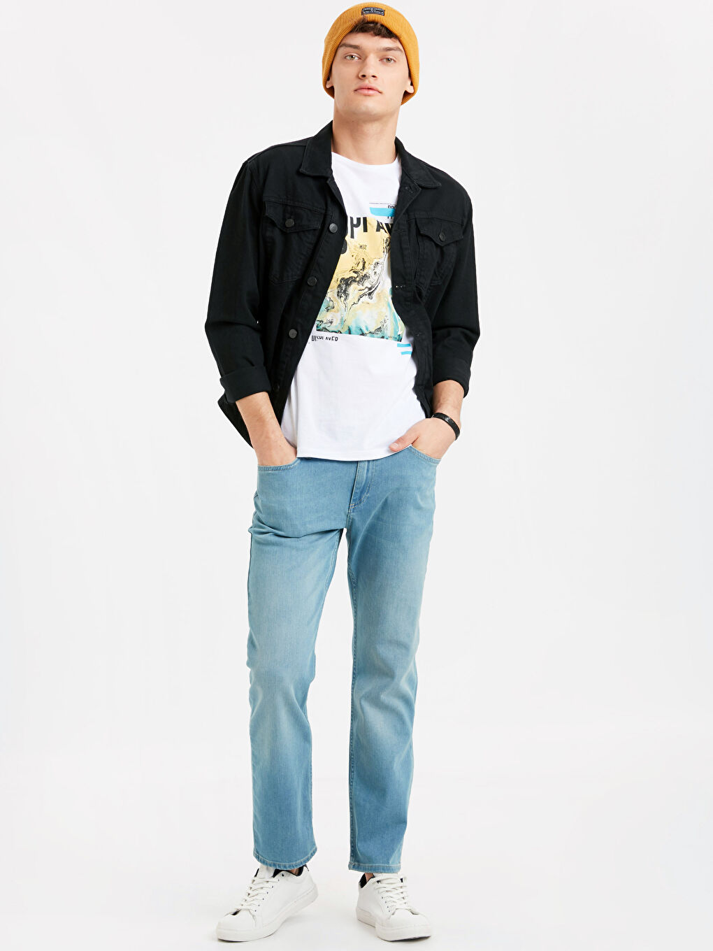 Man BLACK Denim Jacket-2