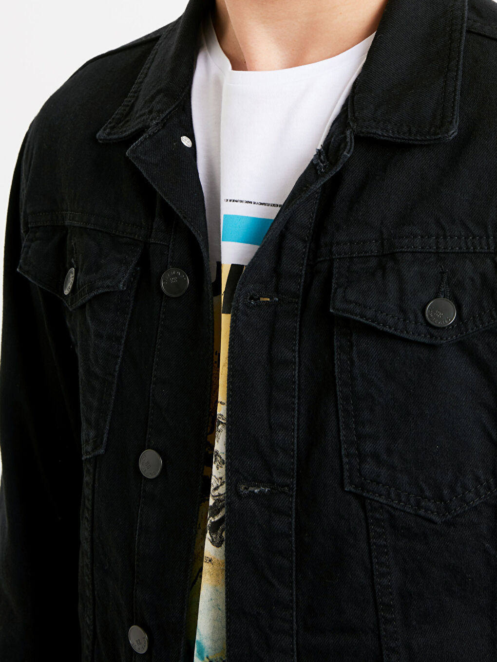 Man BLACK Denim Jacket-3