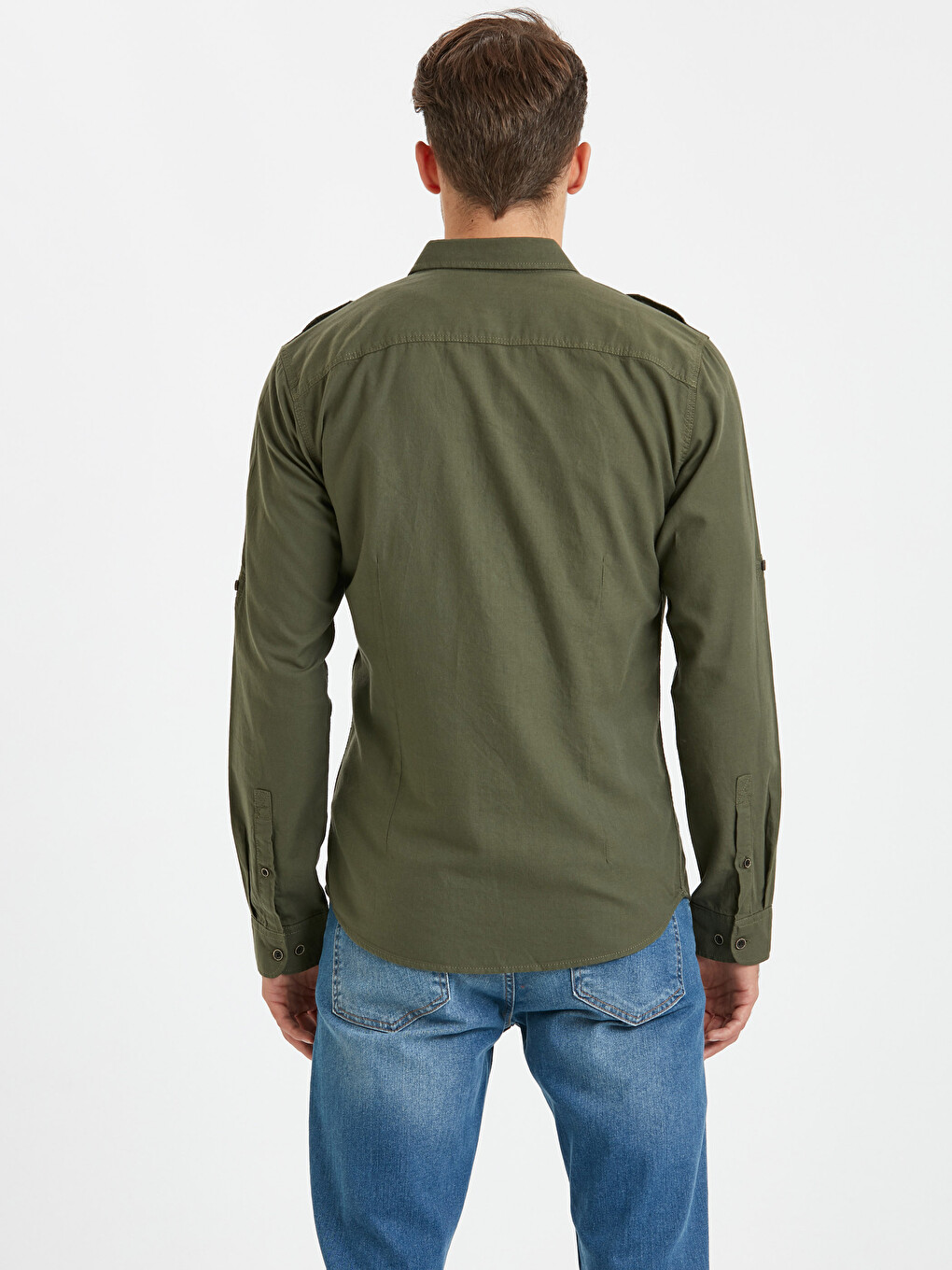 Man Khaki Shirt-1