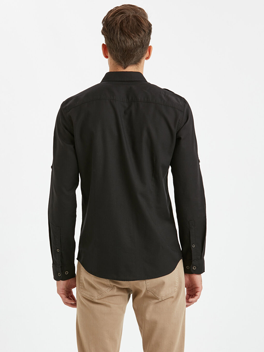 Чоловік ЧОРНИЙ Сорочка-1