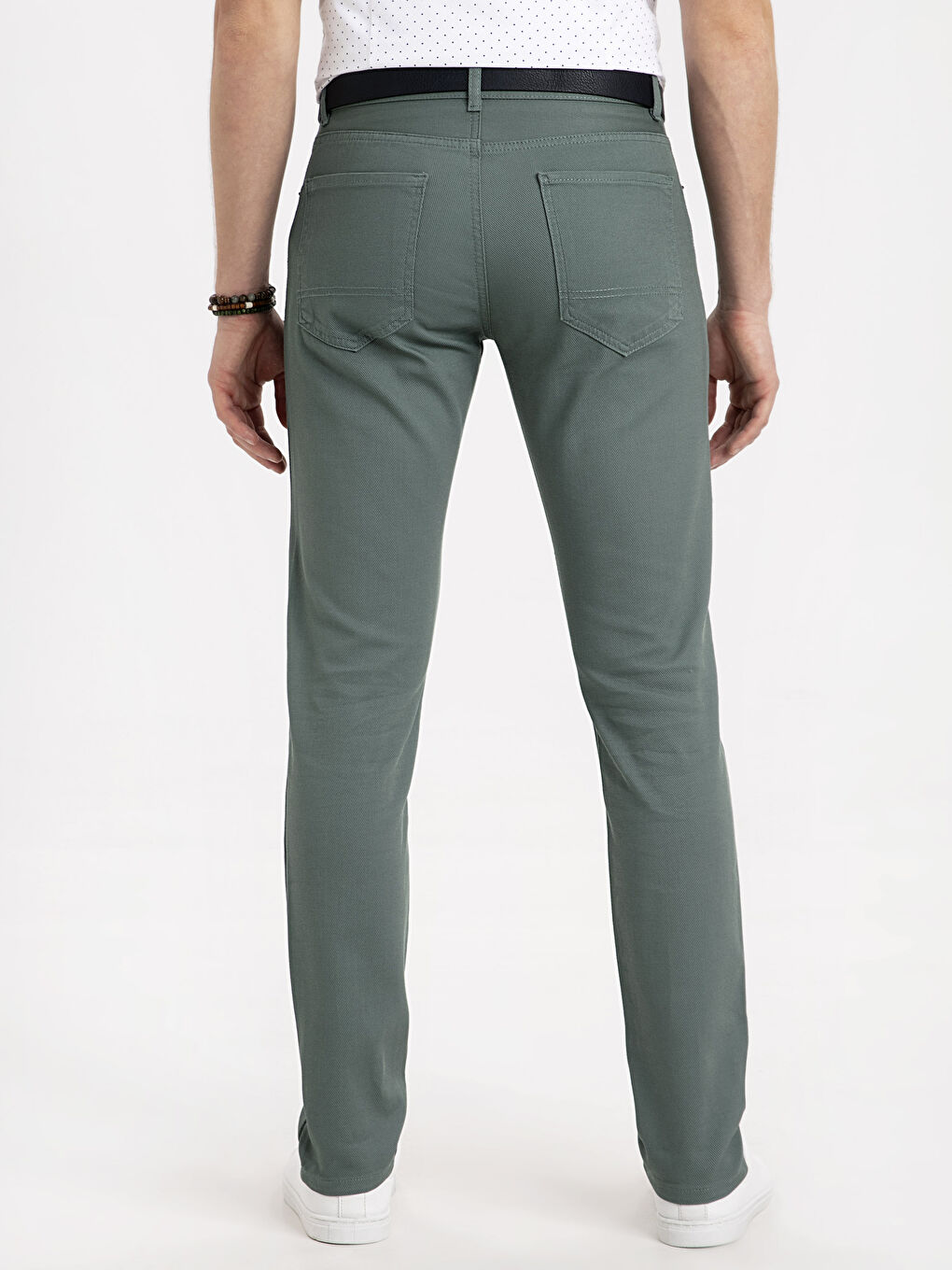 Puslu Yeşil Pantolon-2