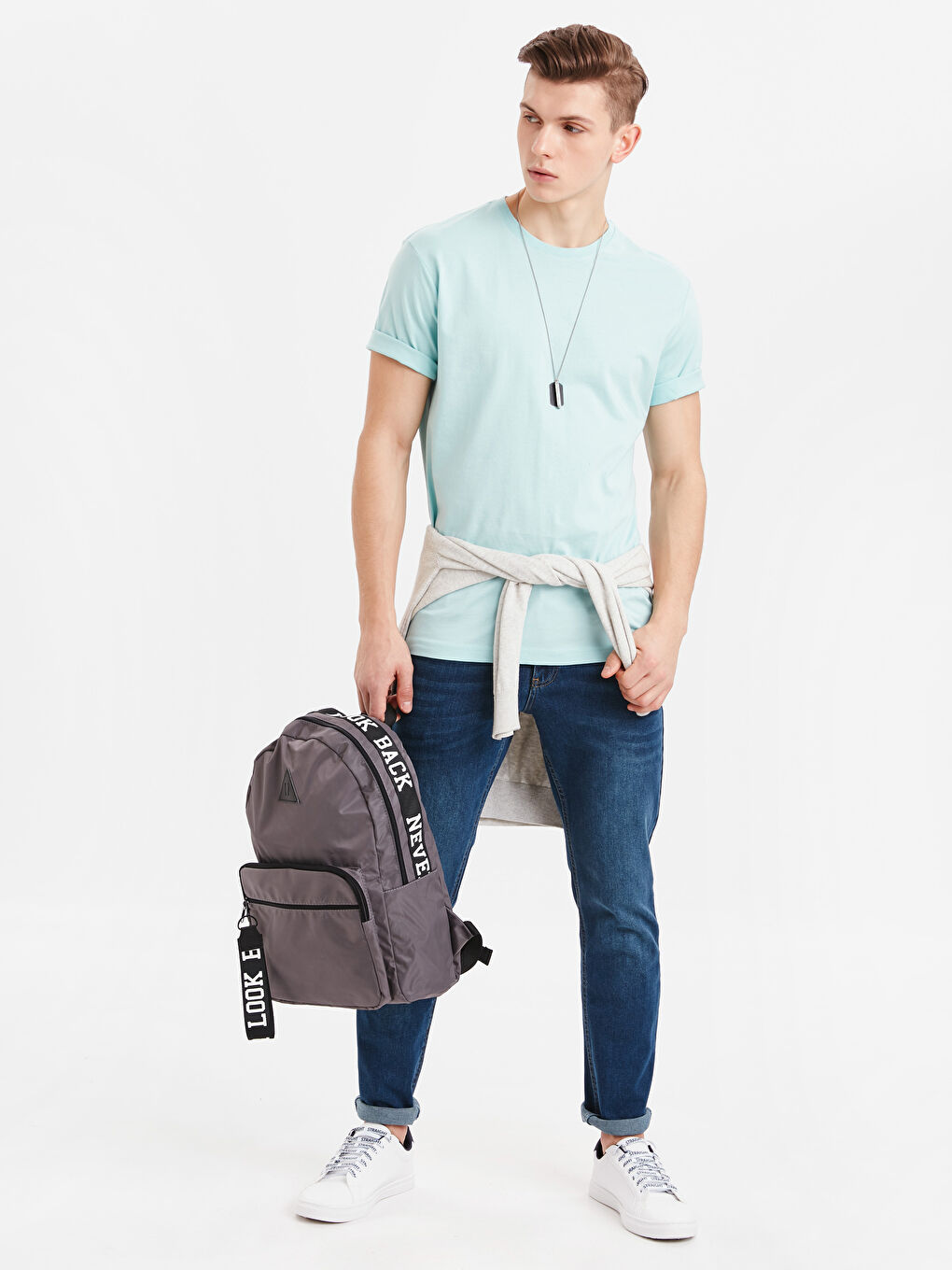 Turkuaz Su Mavisi Tişört-2