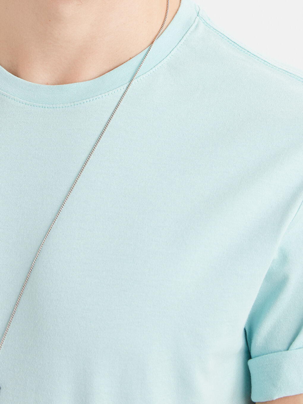 Turkuaz Su Mavisi Tişört-3