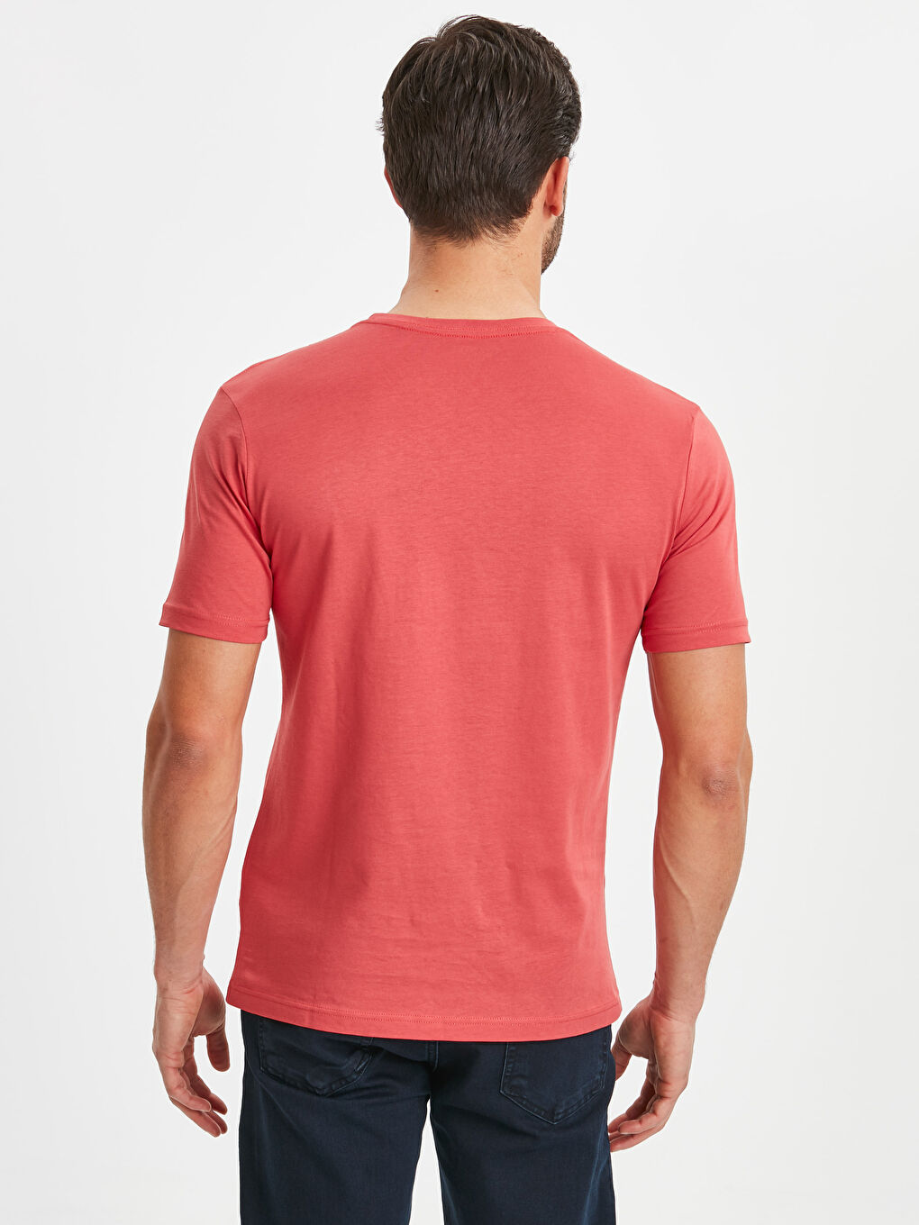 Açık Kırmızı Tişört-1
