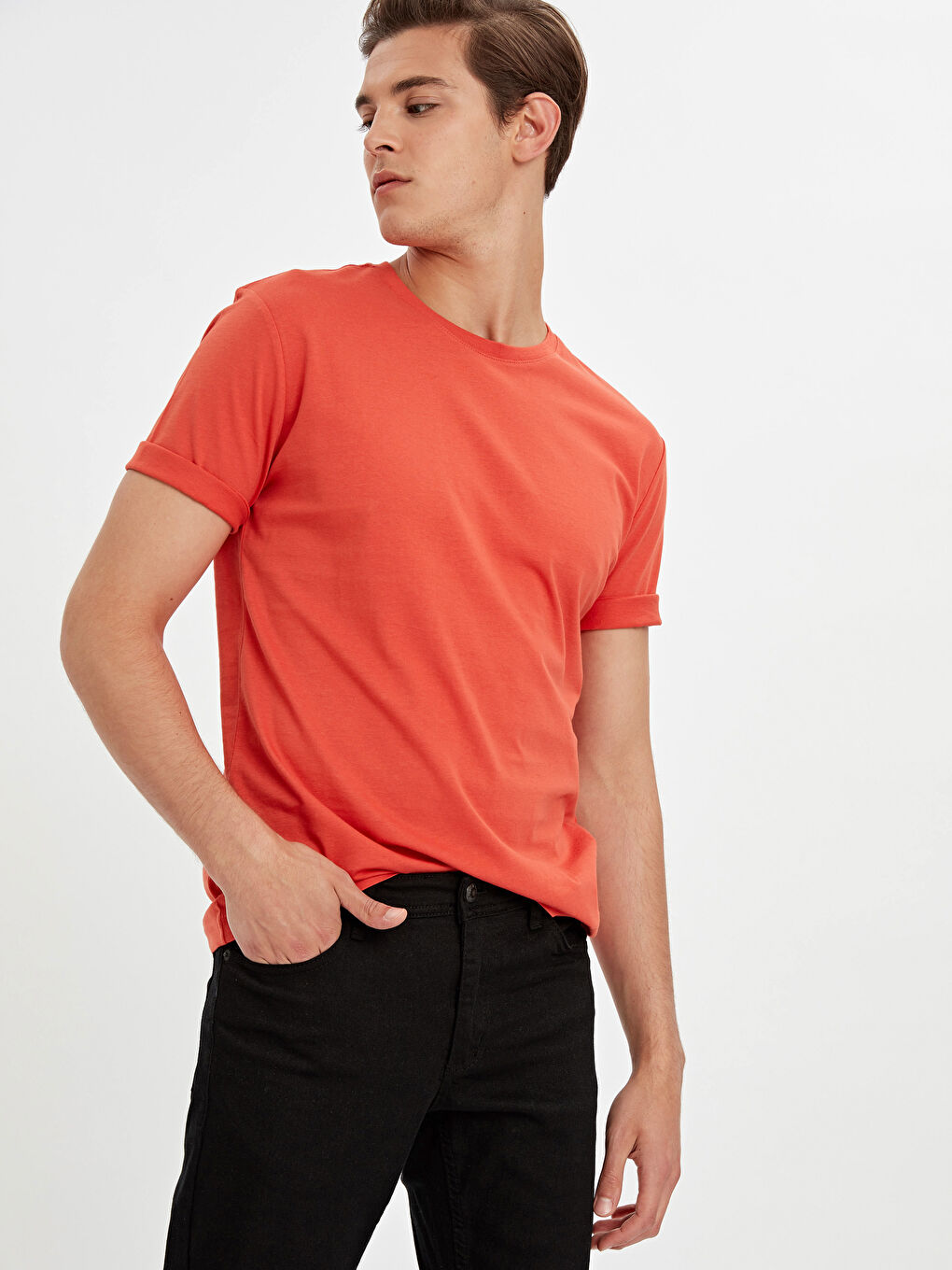 Koyu Turuncu Tişört-1