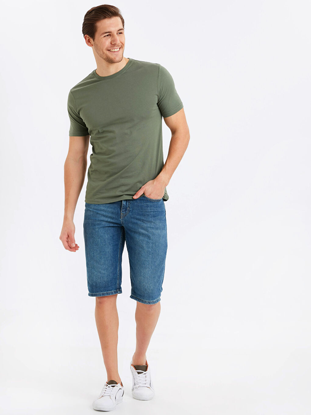 Açık Haki Tişört-2