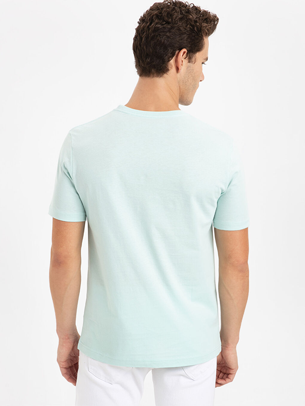 Turkuaz Su Mavisi Tişört-1