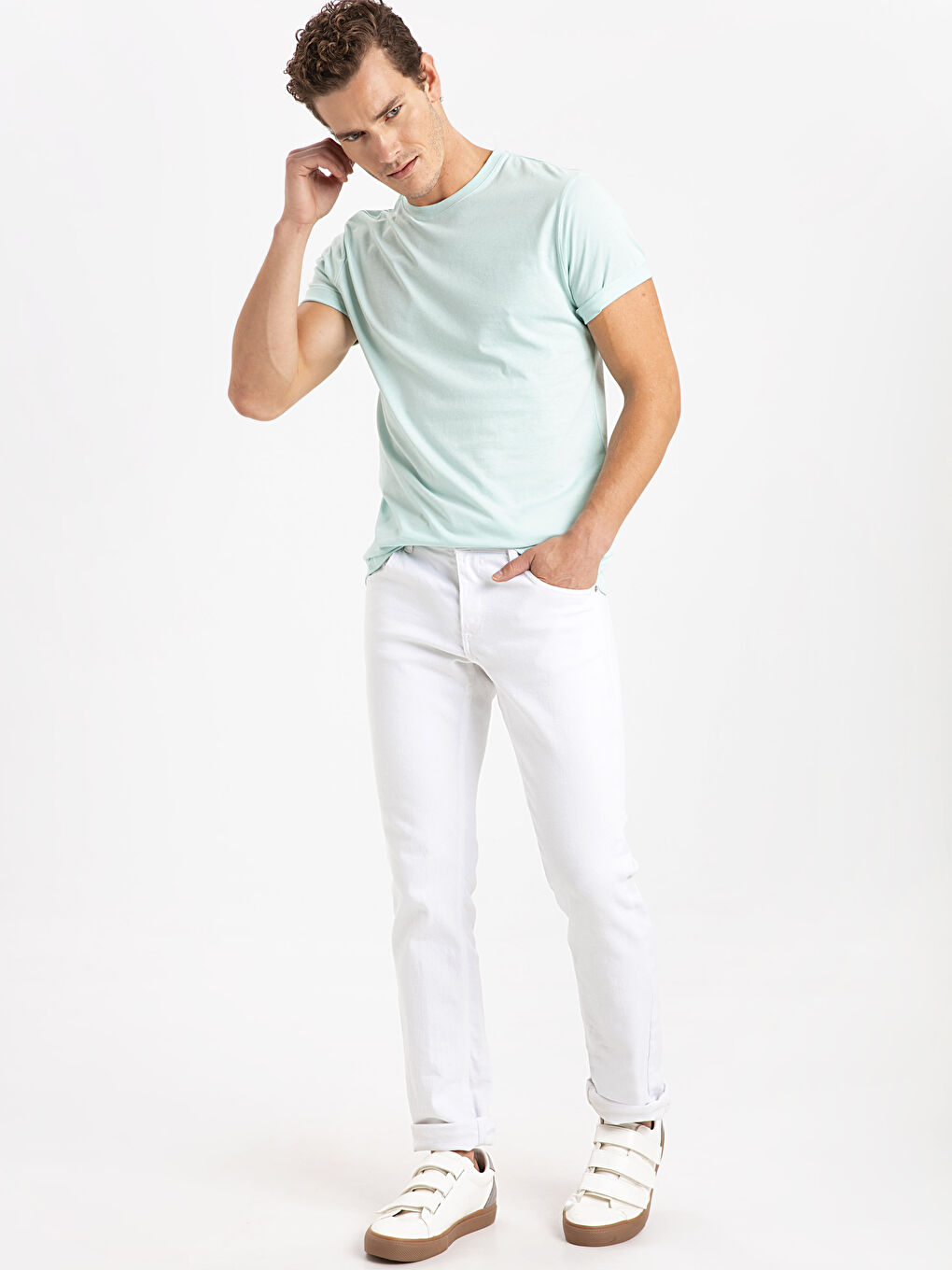 Turkuaz Su Mavisi Tişört-2