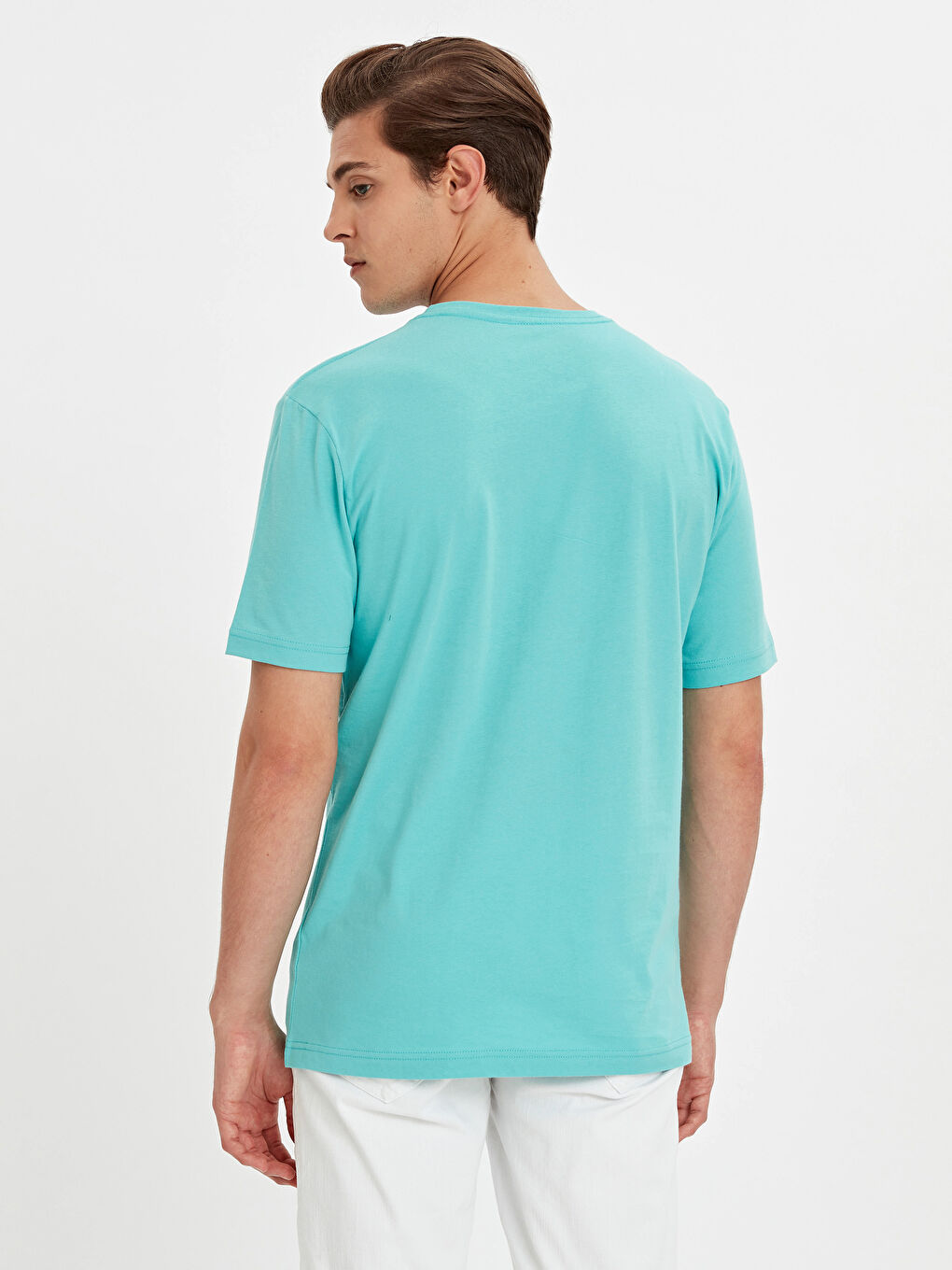 Turkuaz Suyeşili Tişört-2