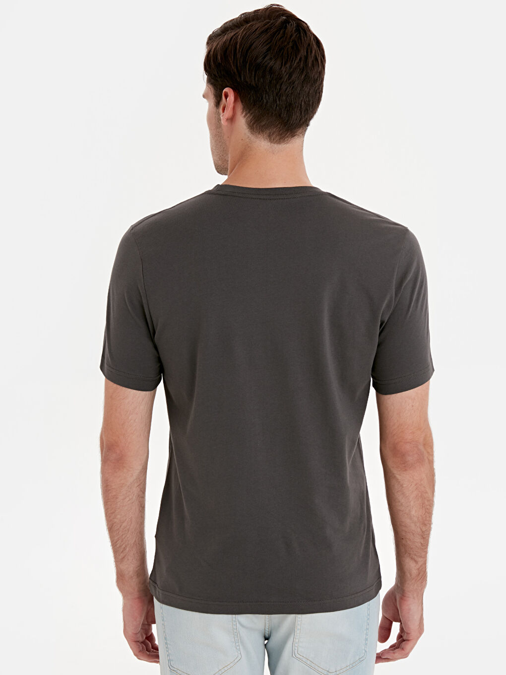 تي شيرت رمادى مختلف الدرجات رجال-2