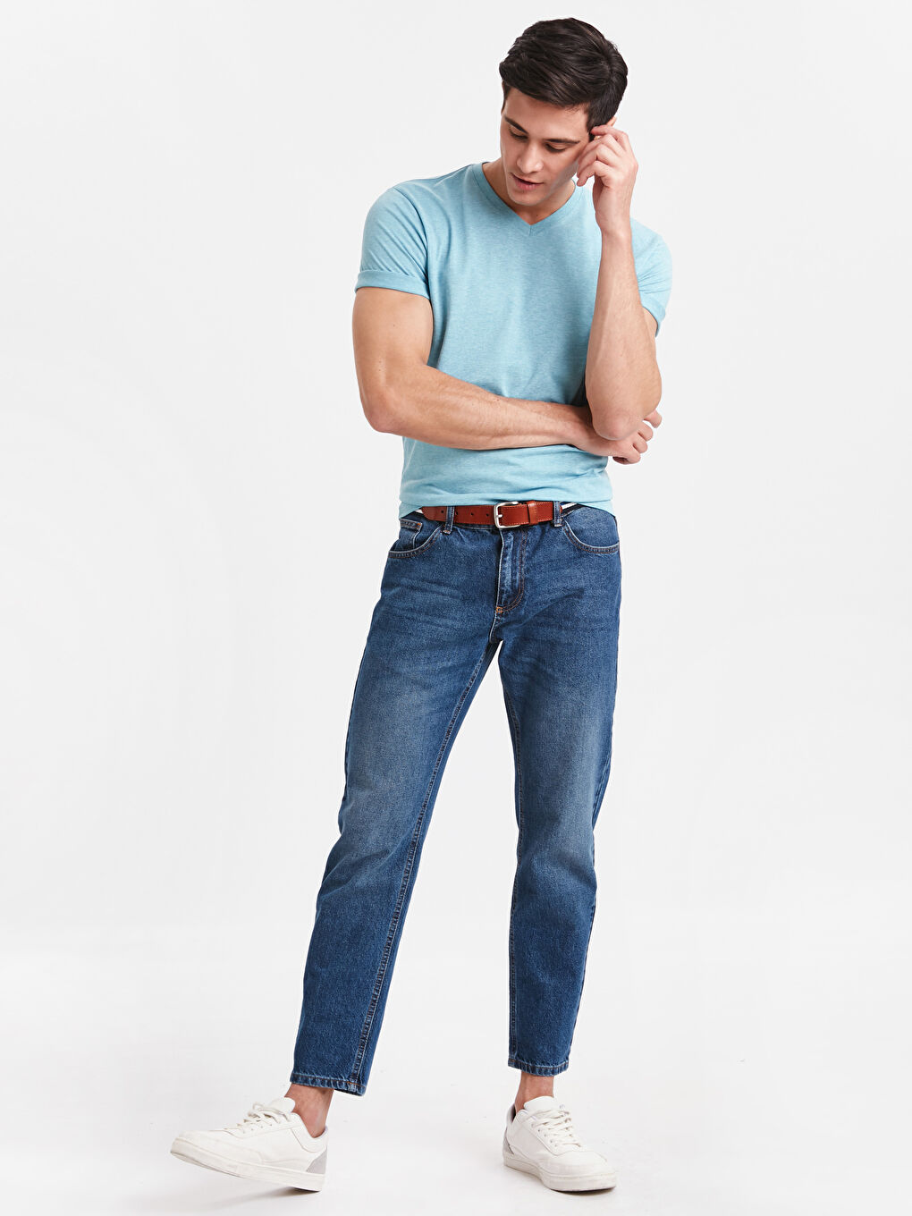 T-shirt TURQUOISE Homme-2