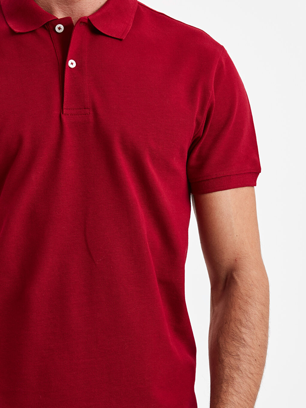 Bordo Pike Erkek Tişört-3