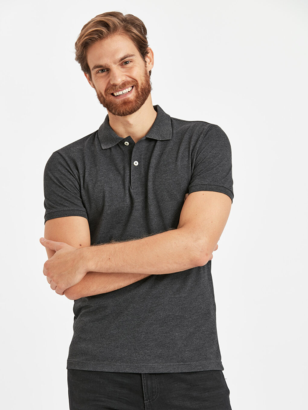 Antrasit Melanj Tişört