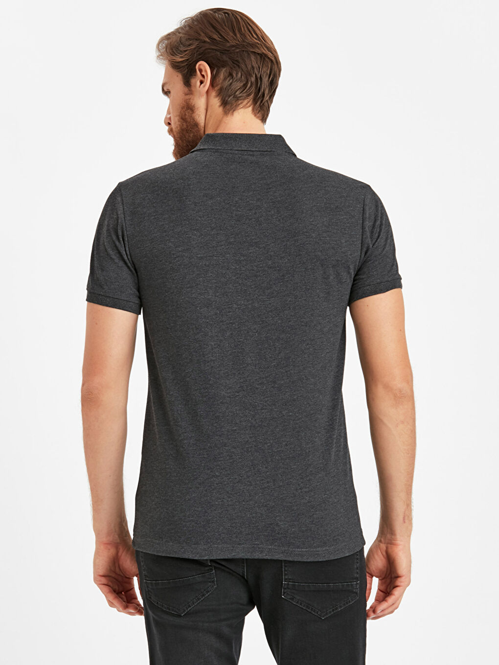 Antrasit Melanj Tişört-1