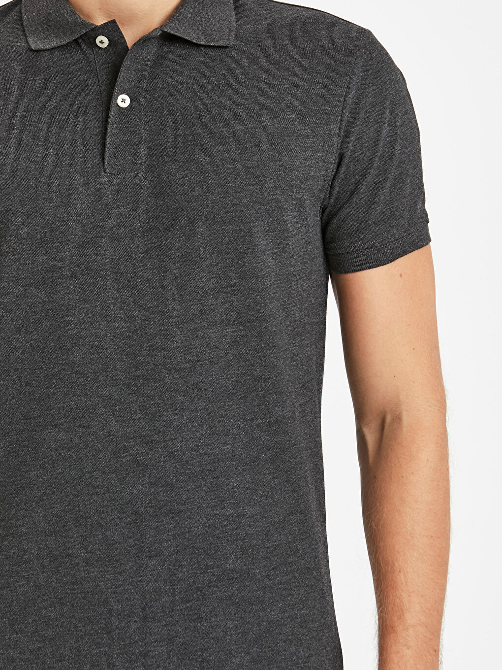 Antrasit Melanj Tişört-3