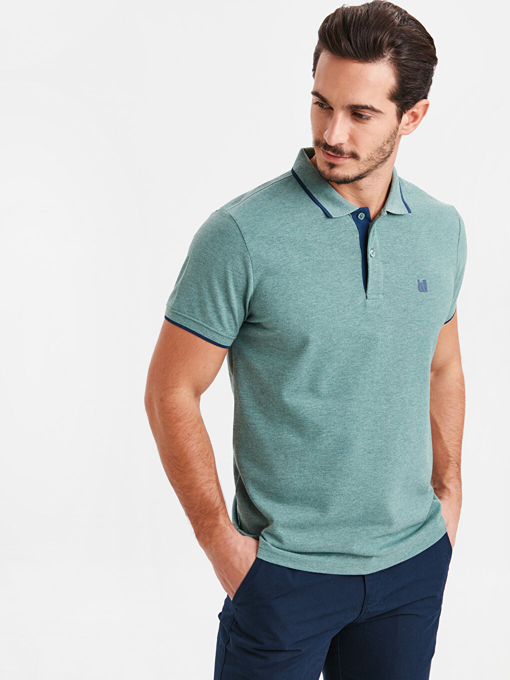 Yeşil Melanj Tişört