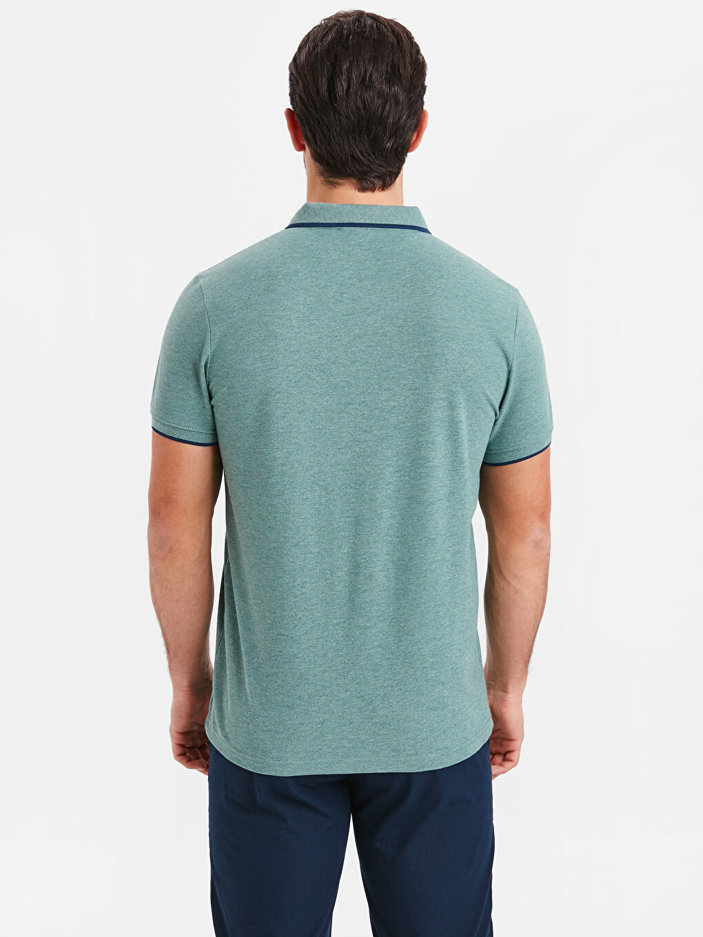 Yeşil Melanj Tişört-1