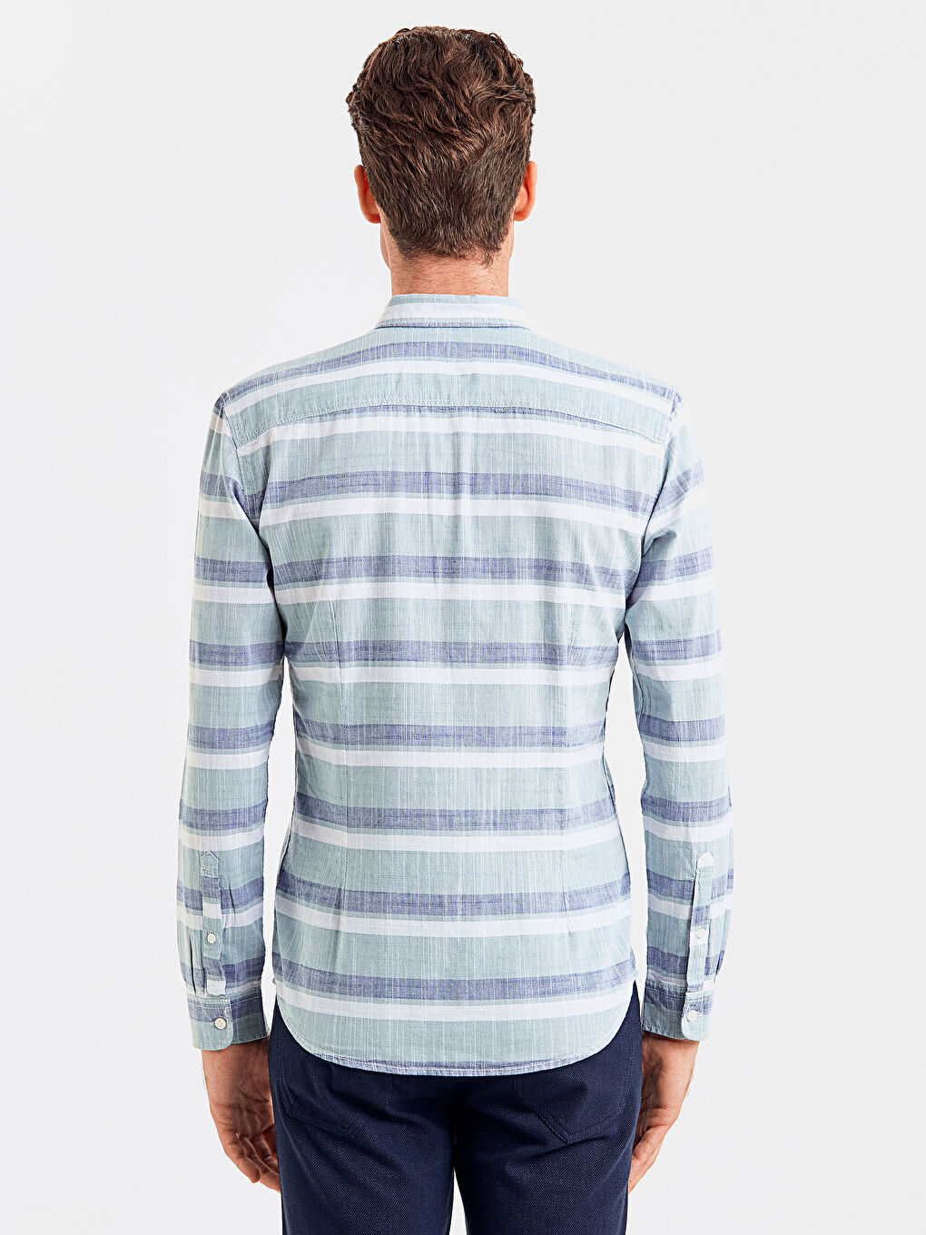 Yeşil Çizgili Gömlek-1