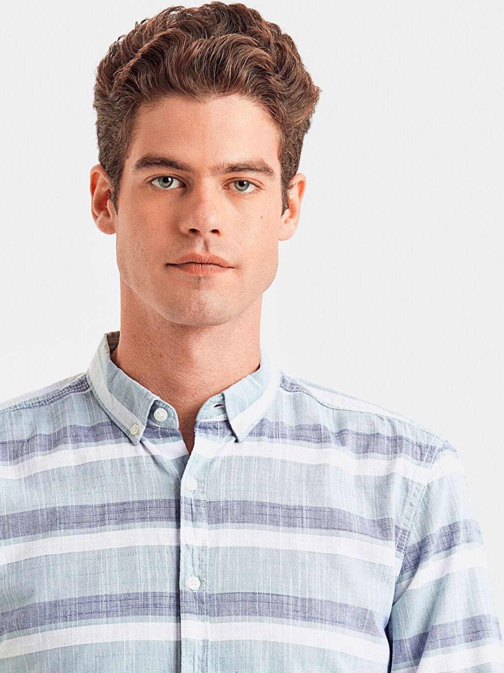 Yeşil Çizgili Gömlek-3