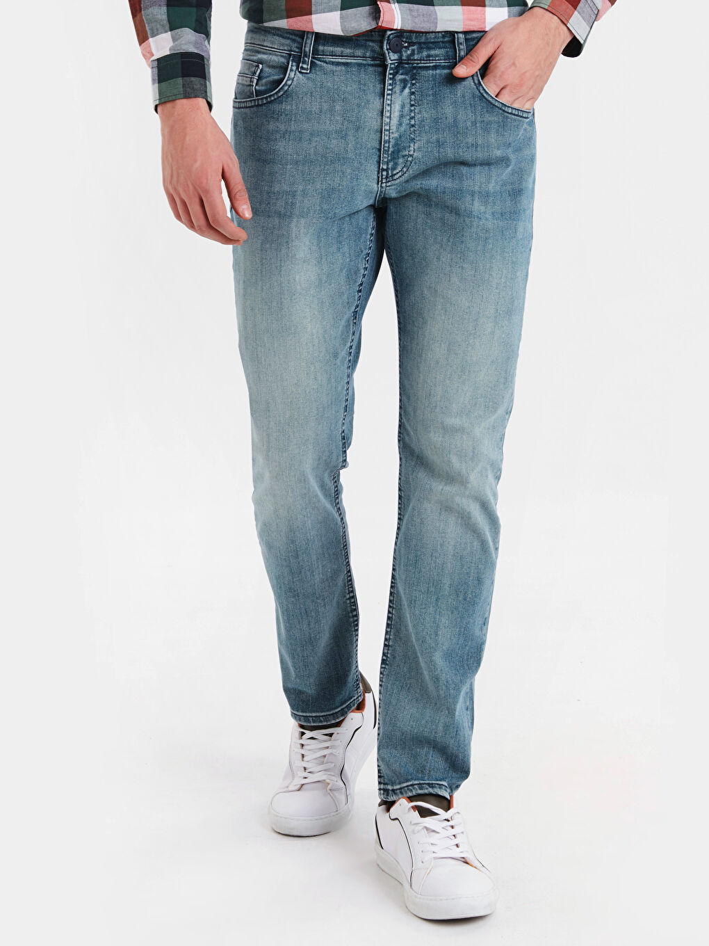 Yeşil Rodeo Jean Pantolon-1