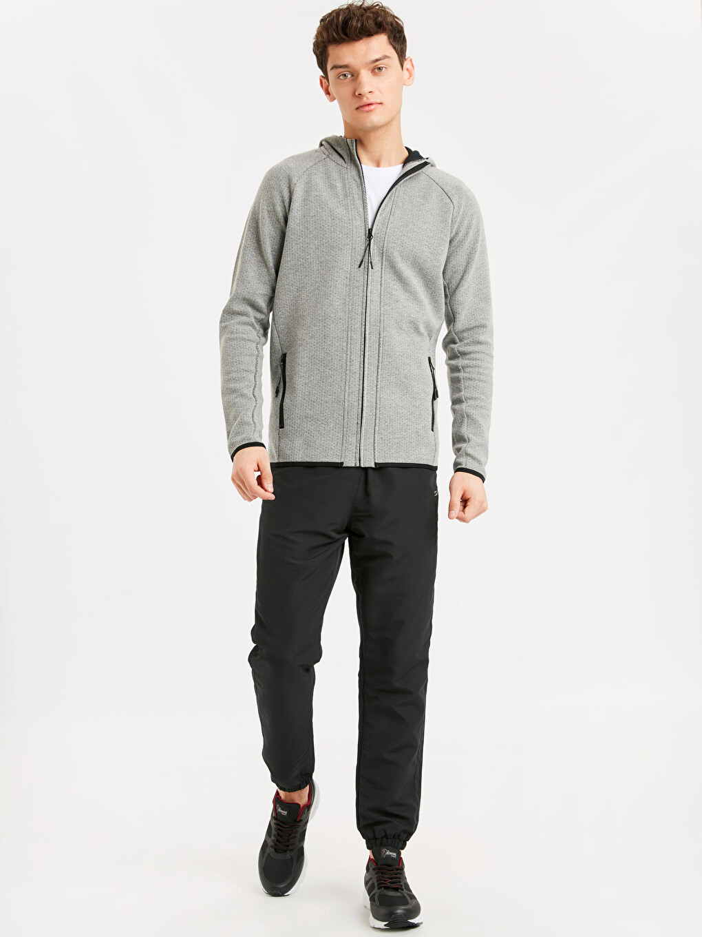 Sweat zippé Gris Homme-2