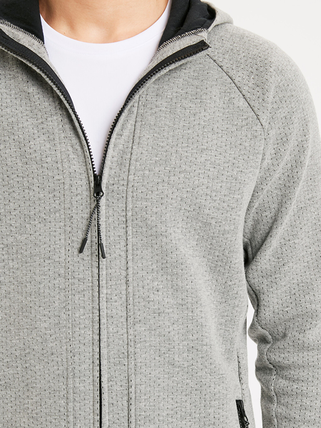 Sweat zippé Gris Homme-3
