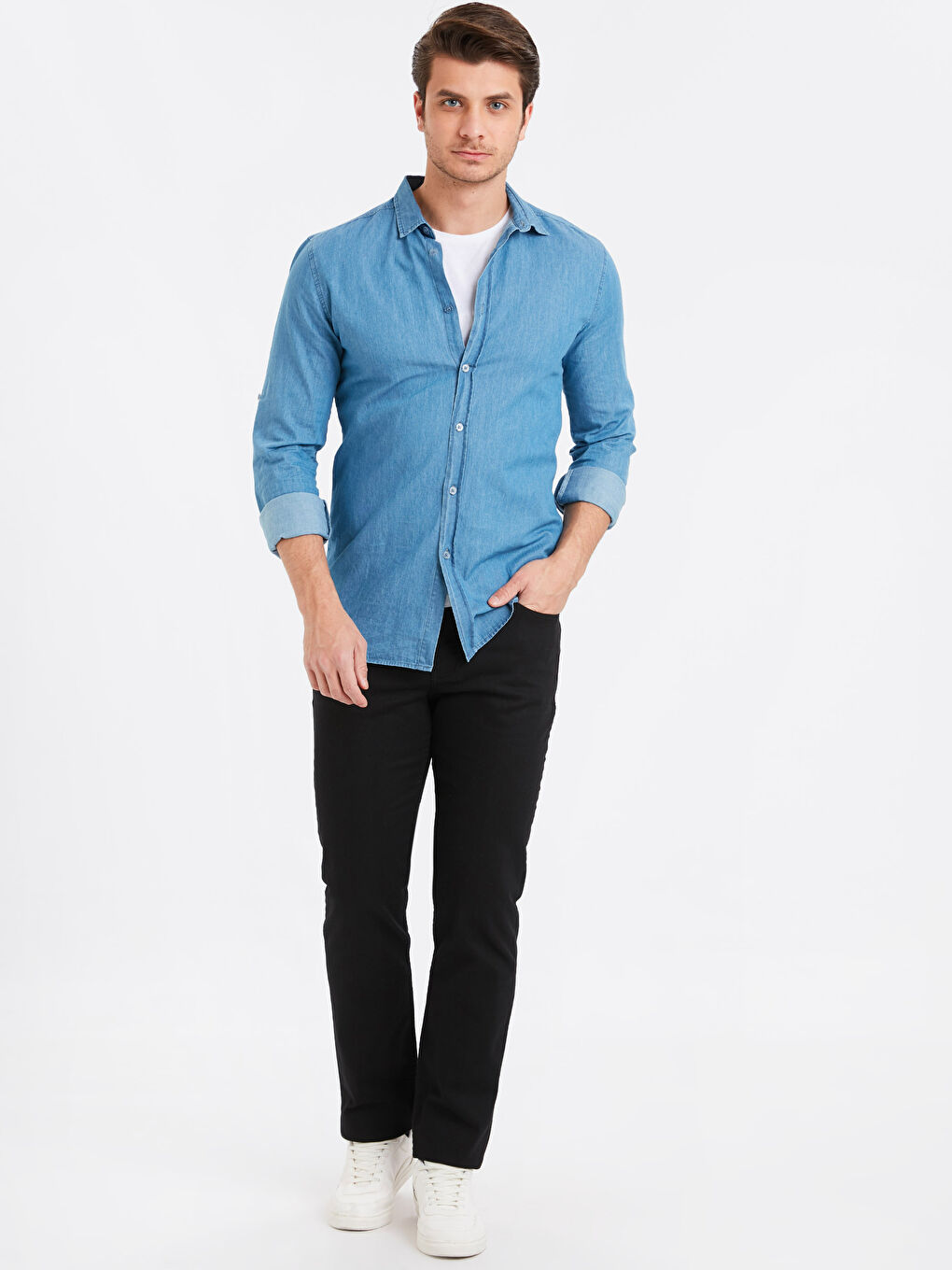 Siyah Rodeo Jean Pantolon