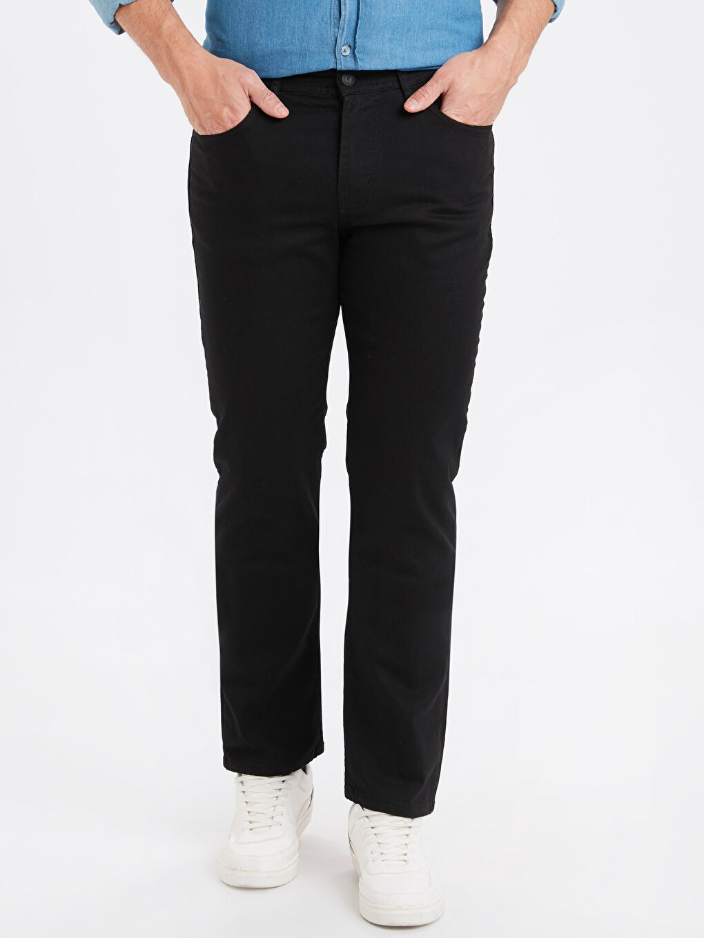 Siyah Rodeo Jean Pantolon-1