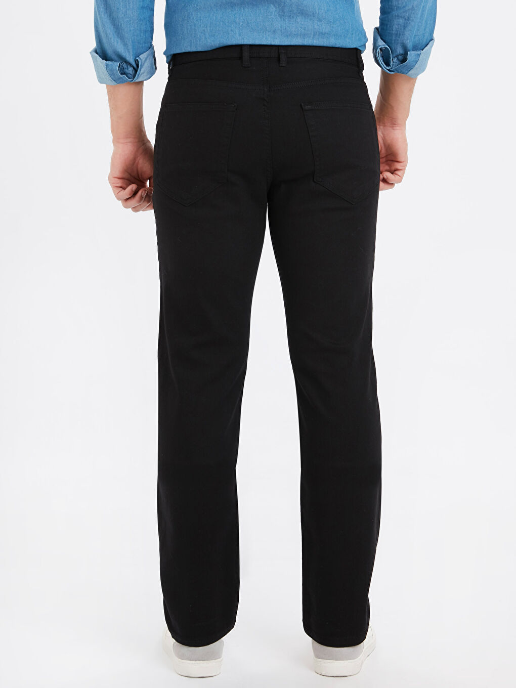 Siyah Rodeo Jean Pantolon-2