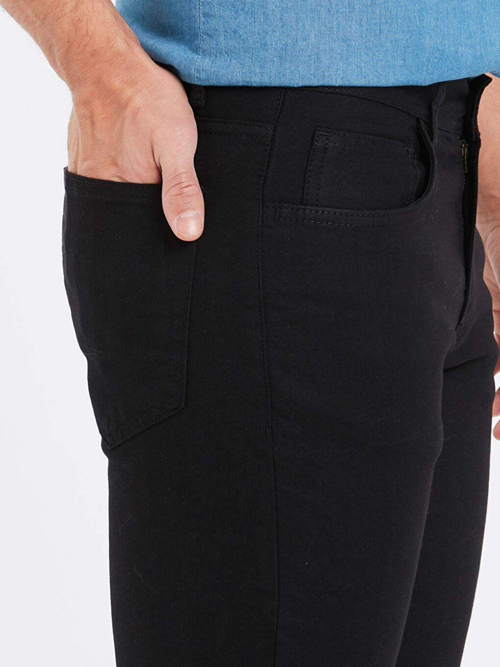 Siyah Rodeo Jean Pantolon-3