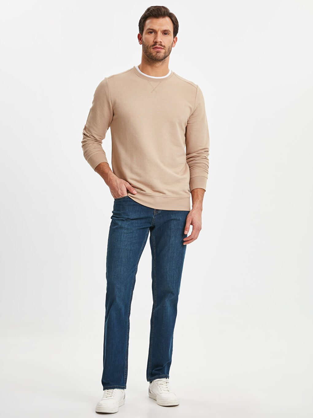 Orta İndigo Rodeo Jean Pantolon