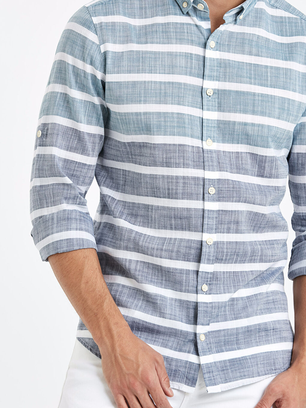 Yeşil Çizgili Gömlek-3