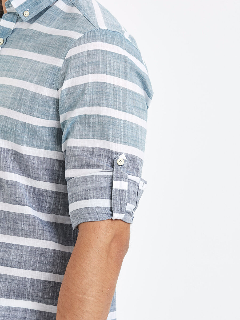 Yeşil Çizgili Gömlek-4