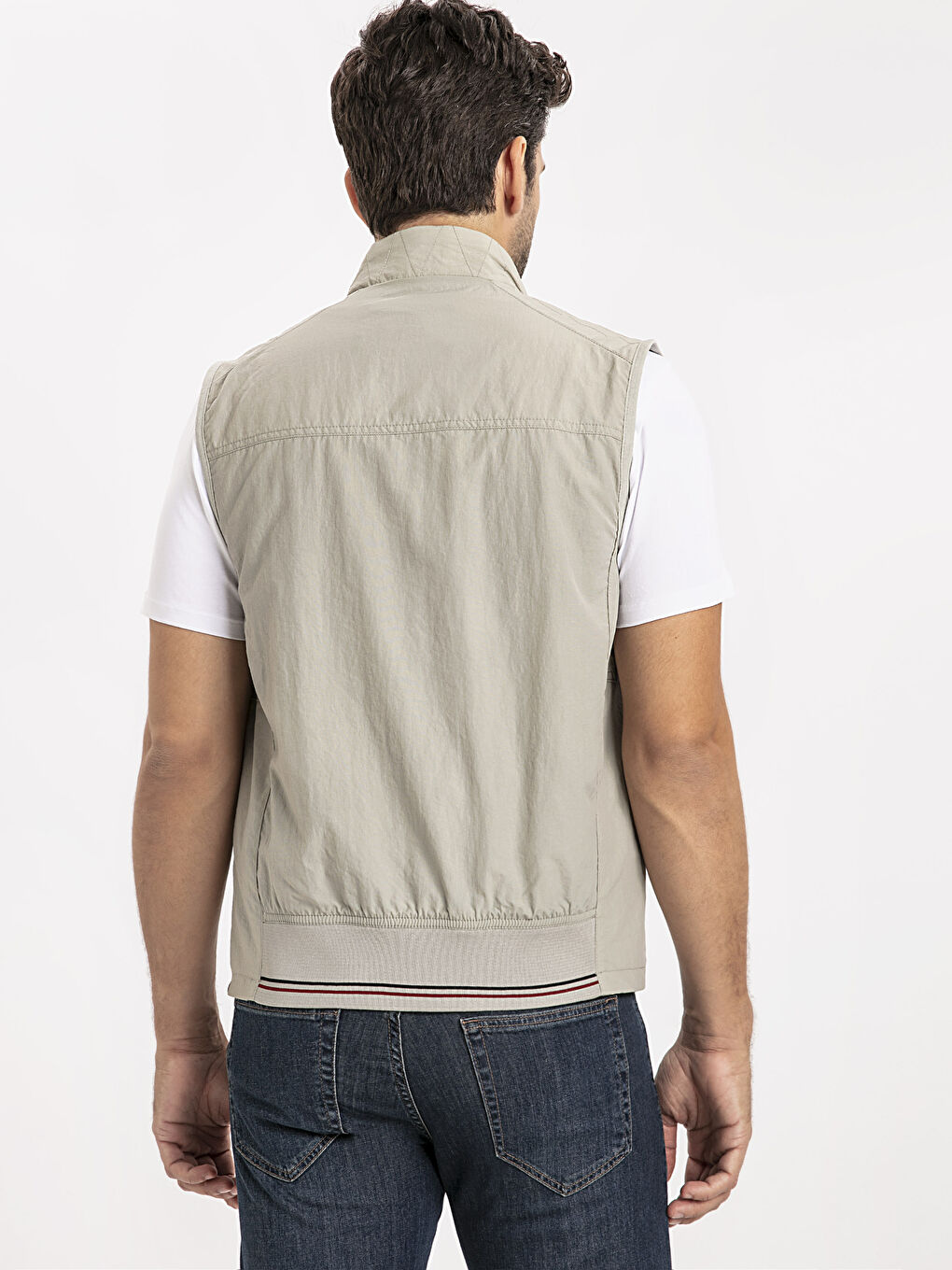 Man GREY Waistcoat-2
