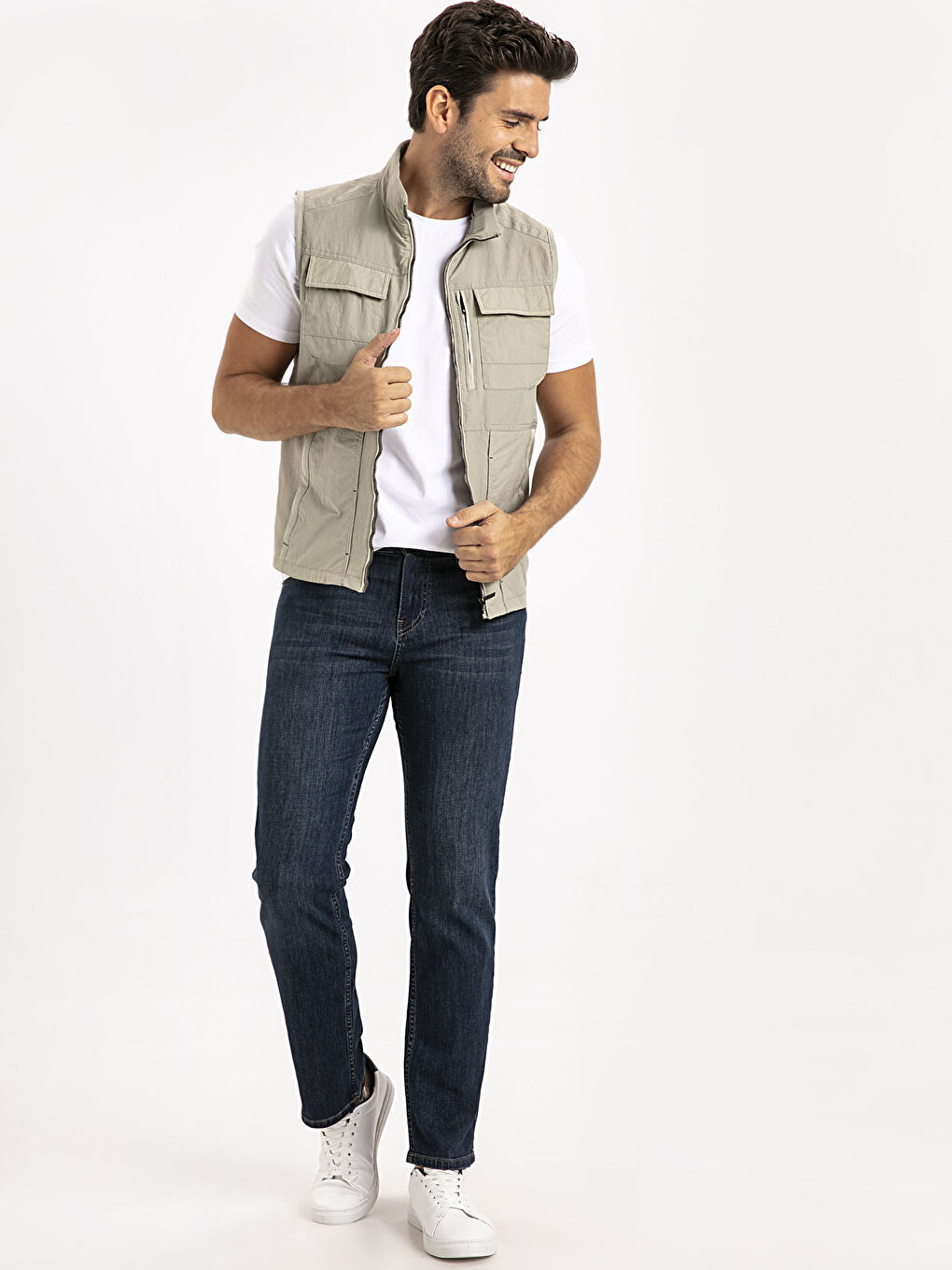 Man GREY Waistcoat-3