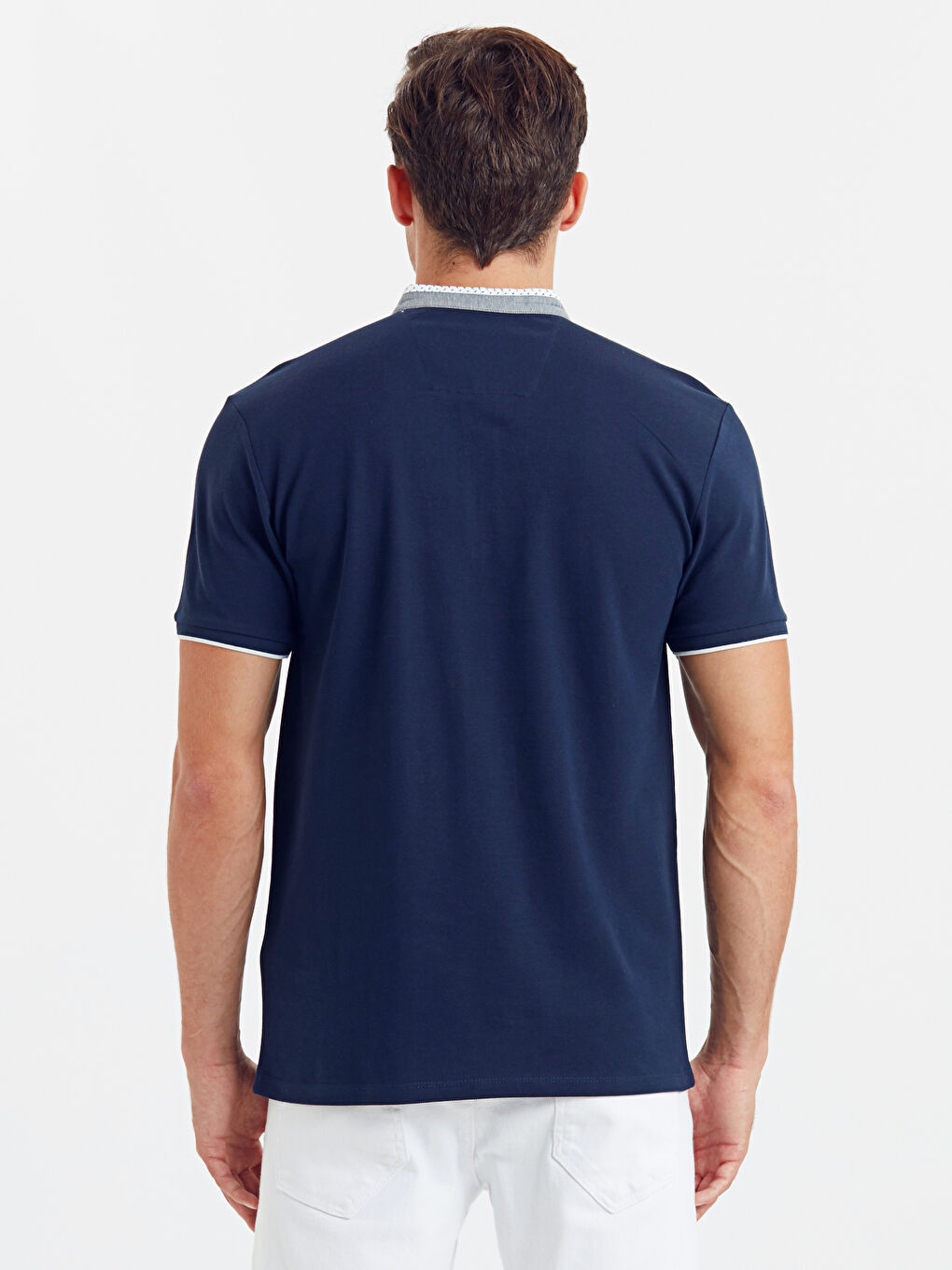 Чоловік ТЕМНО-СИНІЙ Футболка-1