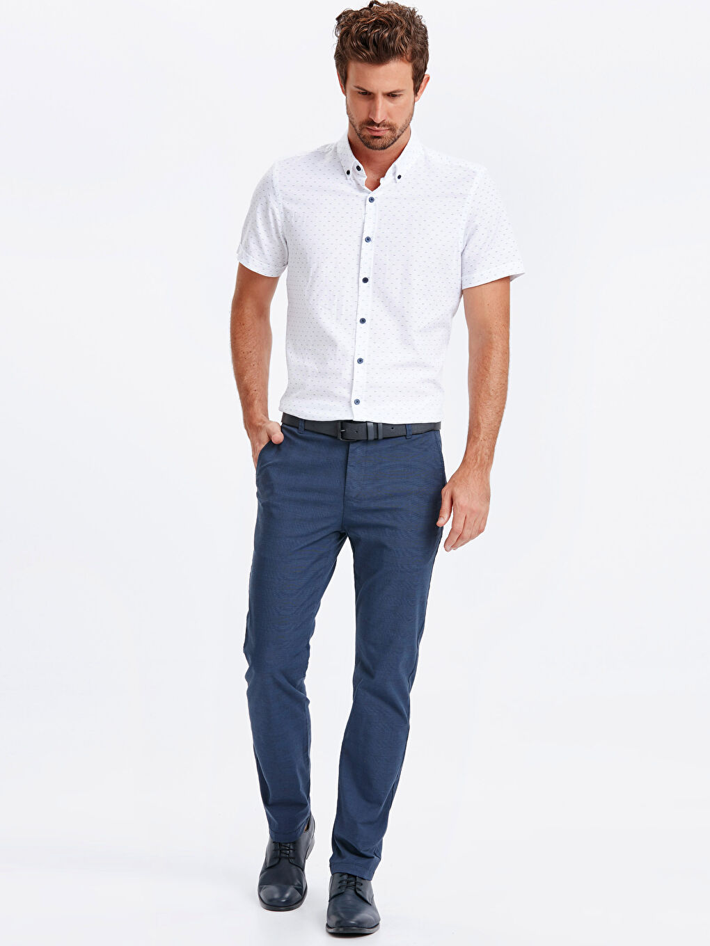 Lacivert Standart Kalıp Erkek Eşofman Altı