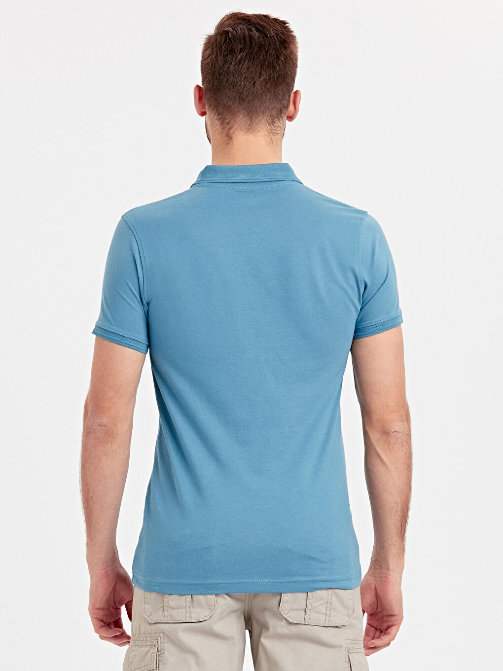 Футболка с воротником поло и коротким рукавом из ткани пике-1