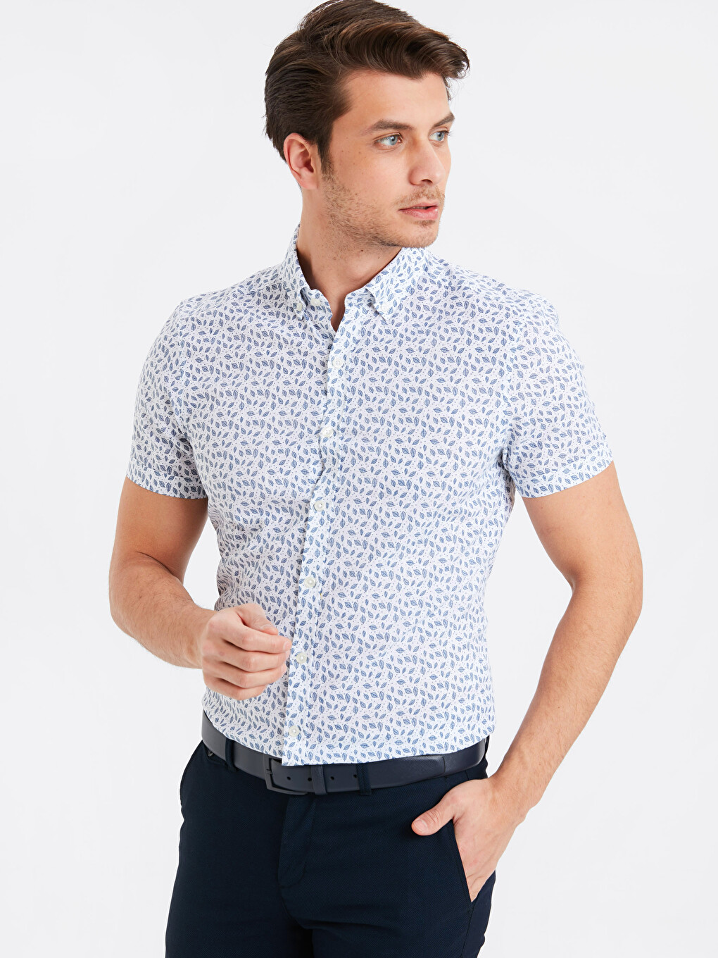 Man Navy Shirt