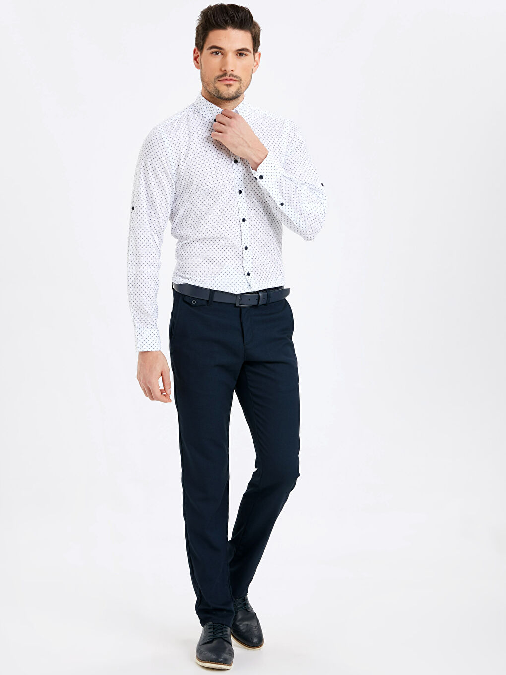 Man WHITE Shirt-2