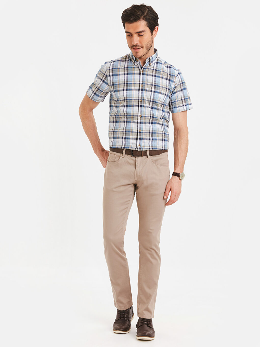 Чоловік БЕЖЕВИЙ Сорочка-2