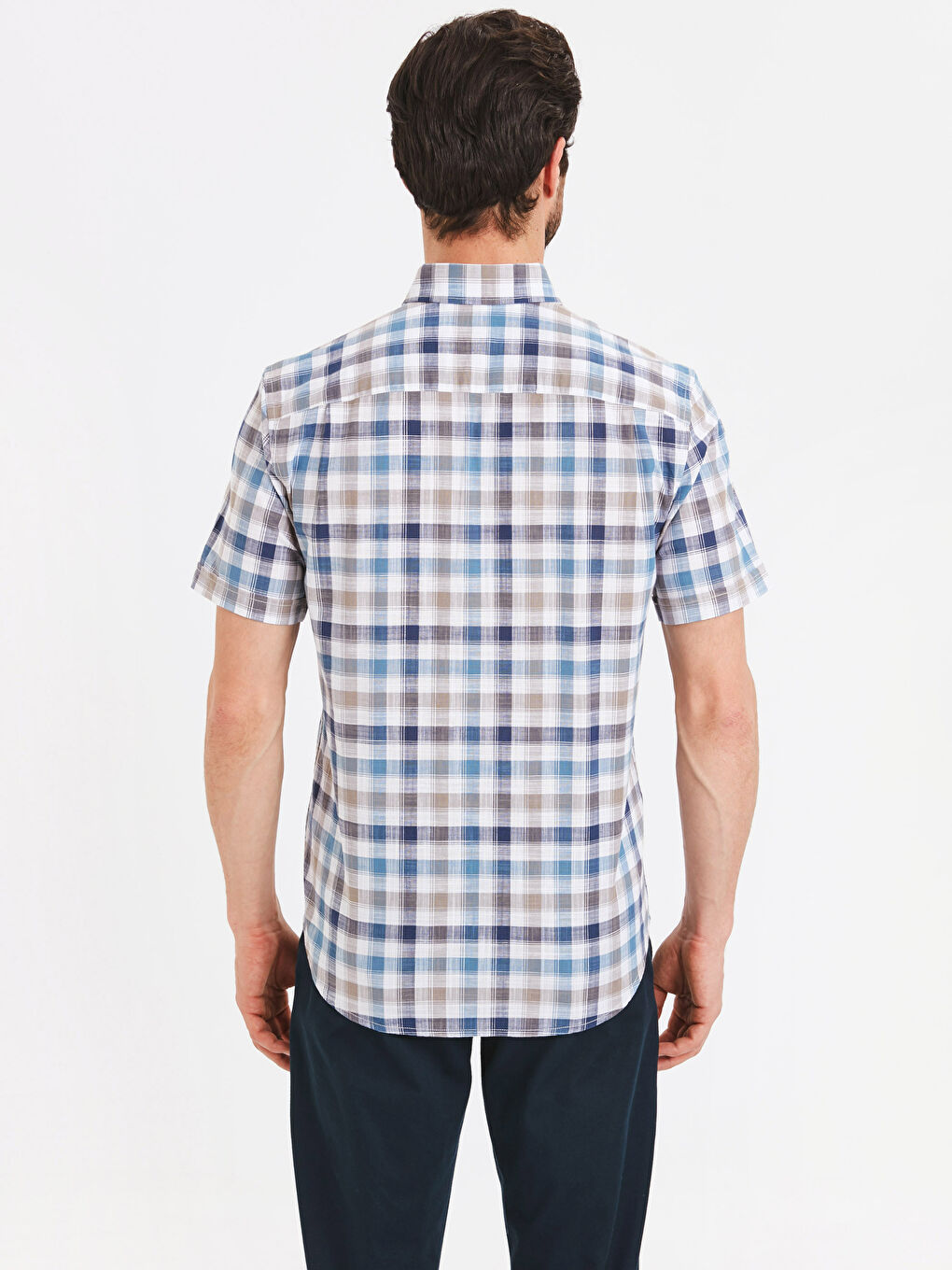 Мужчины Бежевый Рубашка-1