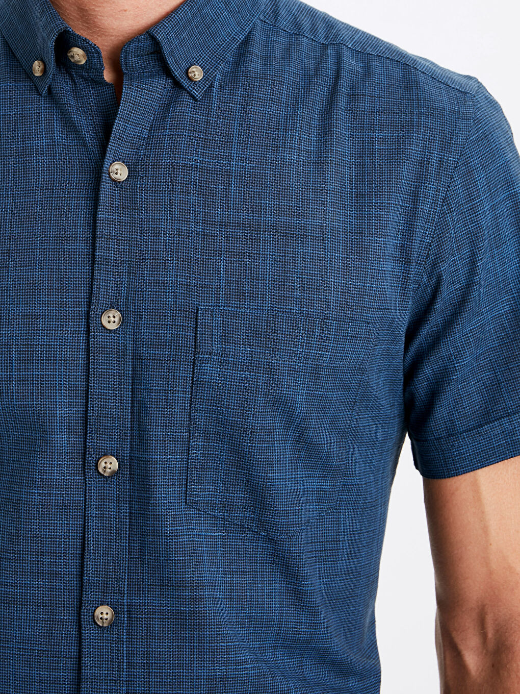 Чоловік ТЕМНО-СИНІЙ Сорочка-3