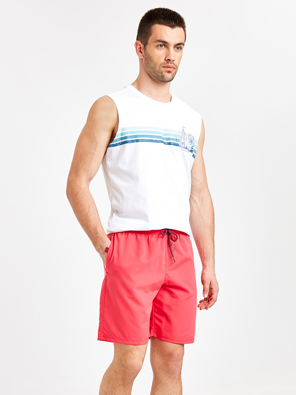 LCW SWIMWEAR Șort De Baie Basic Până La Genunchi - 9S2929Z8-KD4