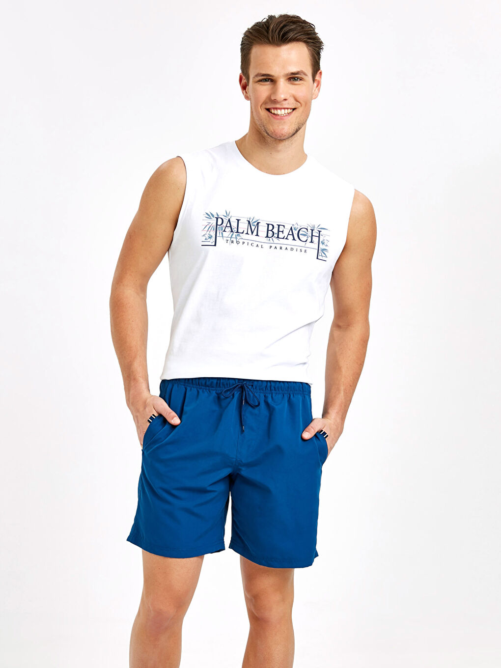 LCW SWIMWEAR Knee-Length Basic Swim Trunk -9S2929Z8-H9U