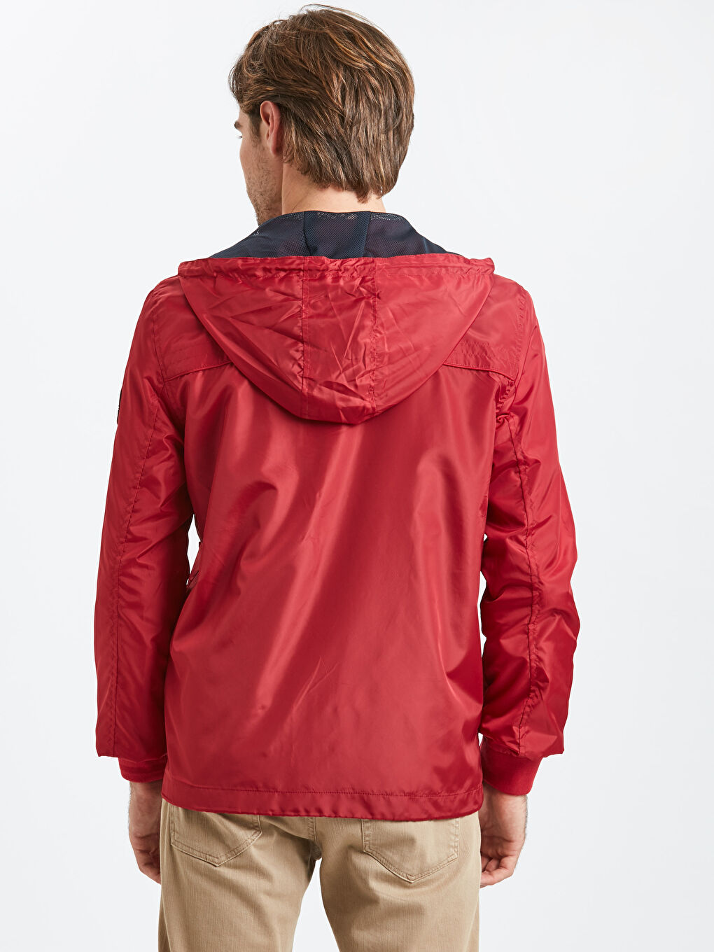 LCW Casual Lightweight Short Coat with Hood -9S3099Z8-HLG