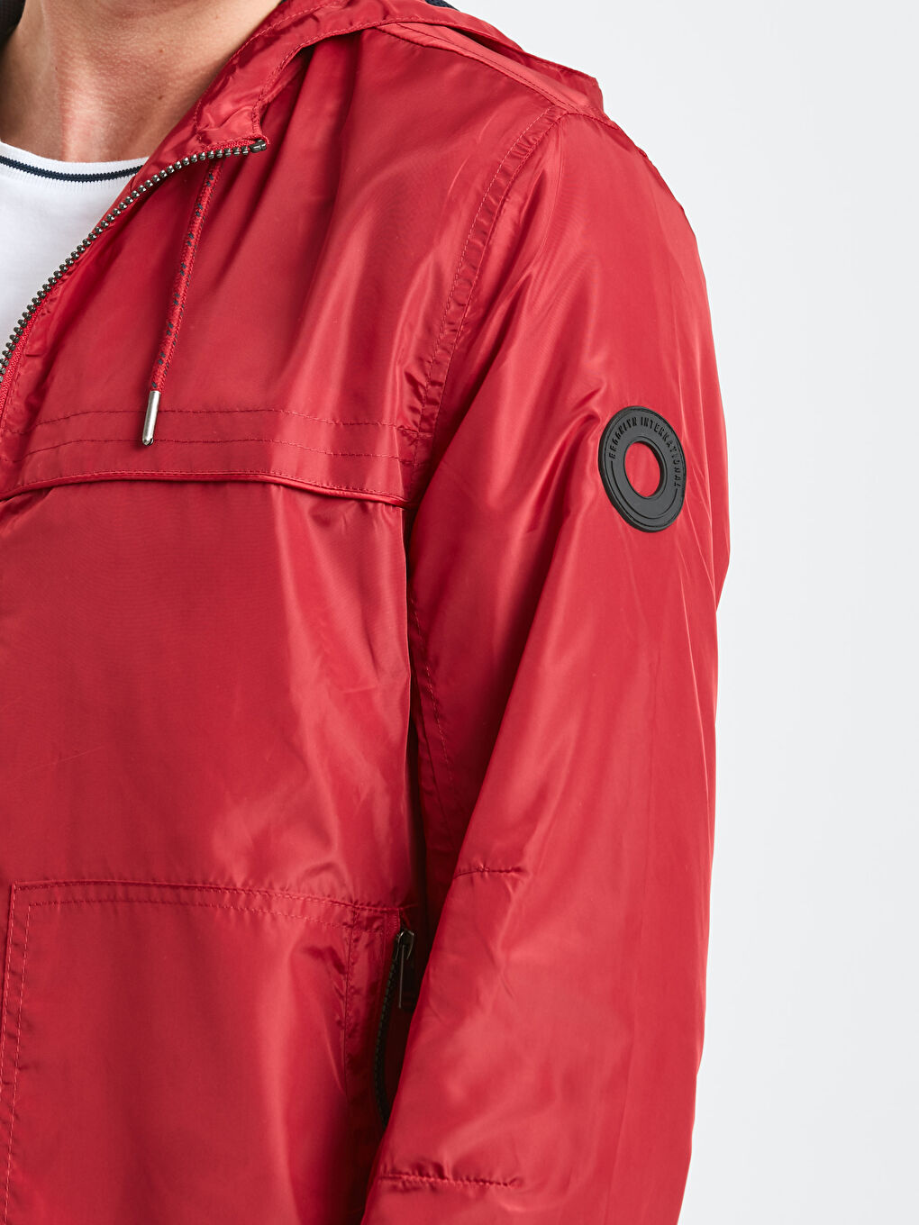 LCW Casual Lightweight Short Coat with Hood -9S3099Z8-HLG